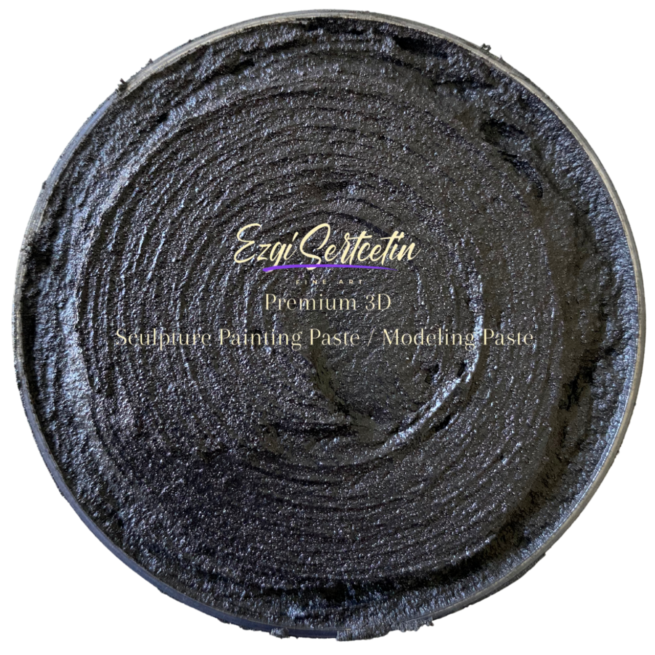 3D Premium Sculpture Painting Paste|Texture Paste|Decorative Plaster|Ready to Use|Ideal for Artwork|Stencil|Flowers|Texture|Art Relief|New Formula| 6 oz by Volume|Ezgi Sertcetin